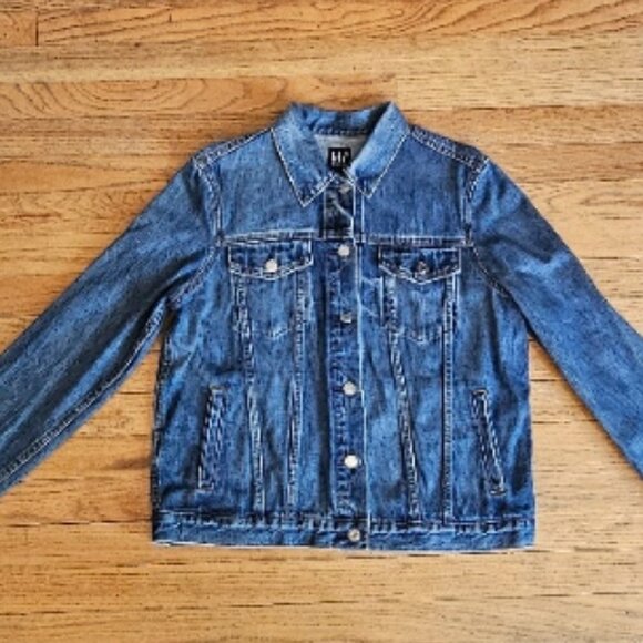 GAP Denim Icon Jacket Indigo Wash - Picture 2 of 5